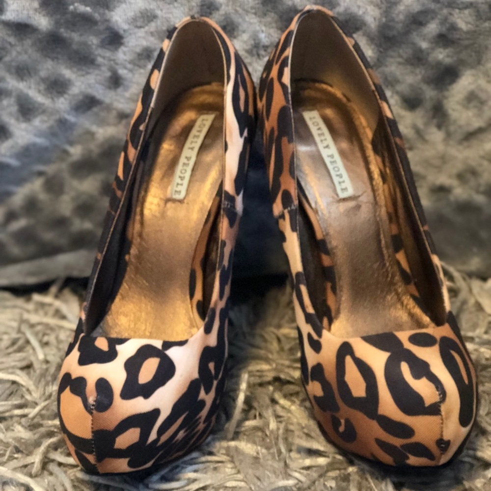LOVELY PEOPLE Leopard Pump “Aloe” size 7